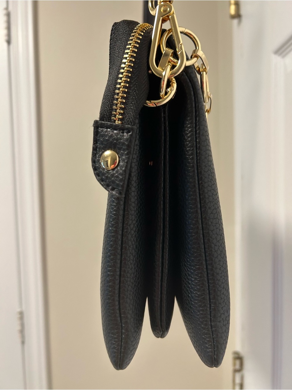 Nanette Lepore Black Pebbled Faux Leather Convertible Crossbody - Picture 8 of 12